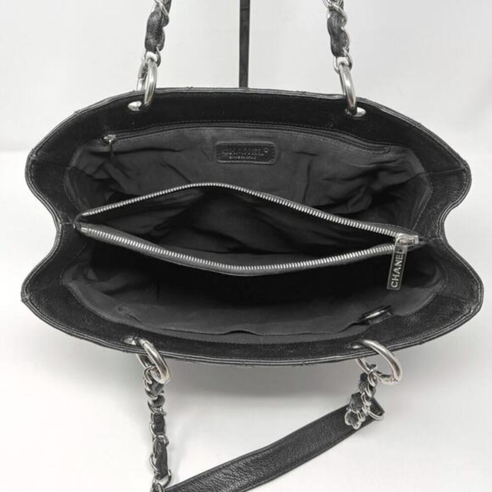 Chanel GST Grand Shopper Tote Black‎ Caviar Leather CC Bag - Picture 11 of 16